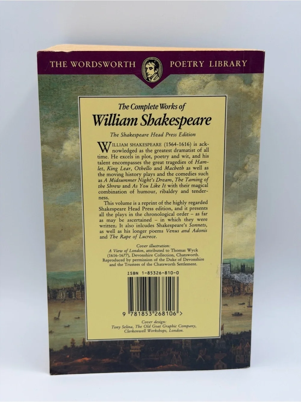 The Complete Works of William Shakespeare by The Wordsworth Poetry PB 1994